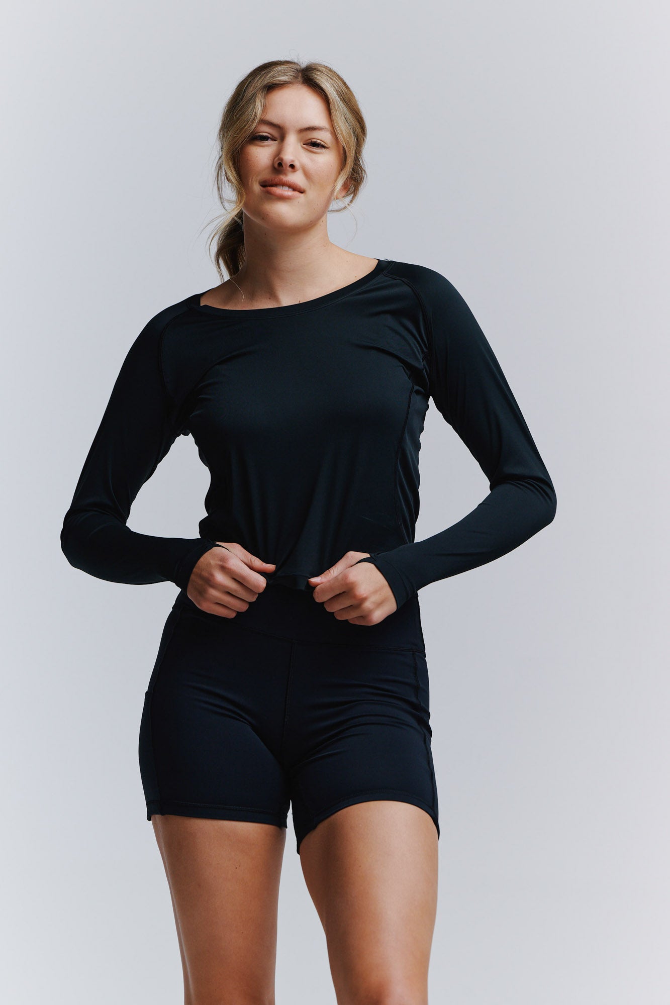 Women's Destin L/S Tech Tee - Waist Fit